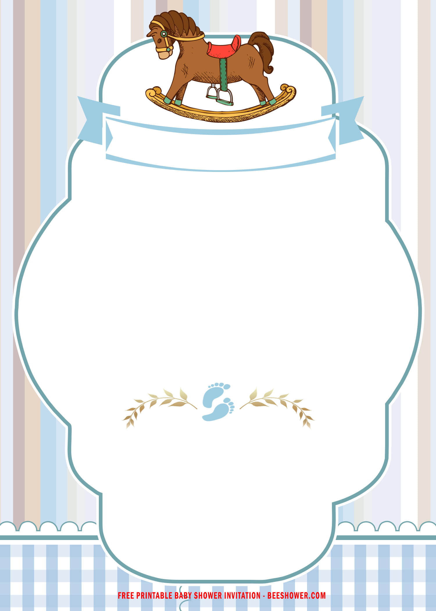 horse baby shower invitations