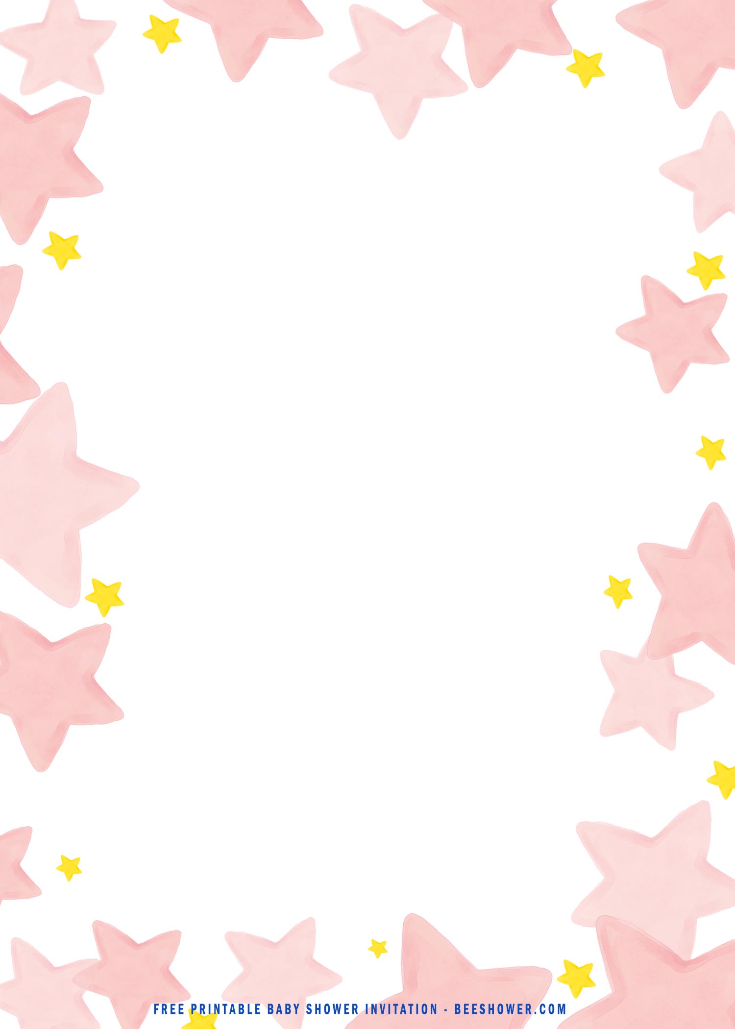 twinkle twinkle little star invitation card