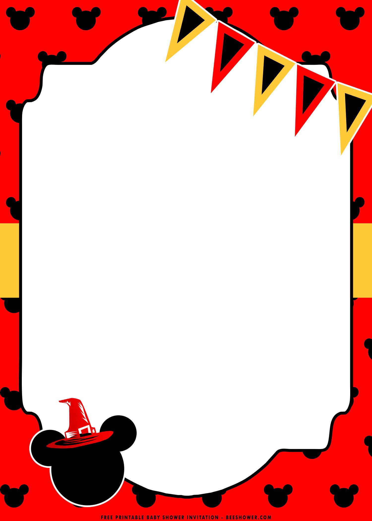 (FREE Printable) Mickey Mouse Birthday Party Invitation Templates