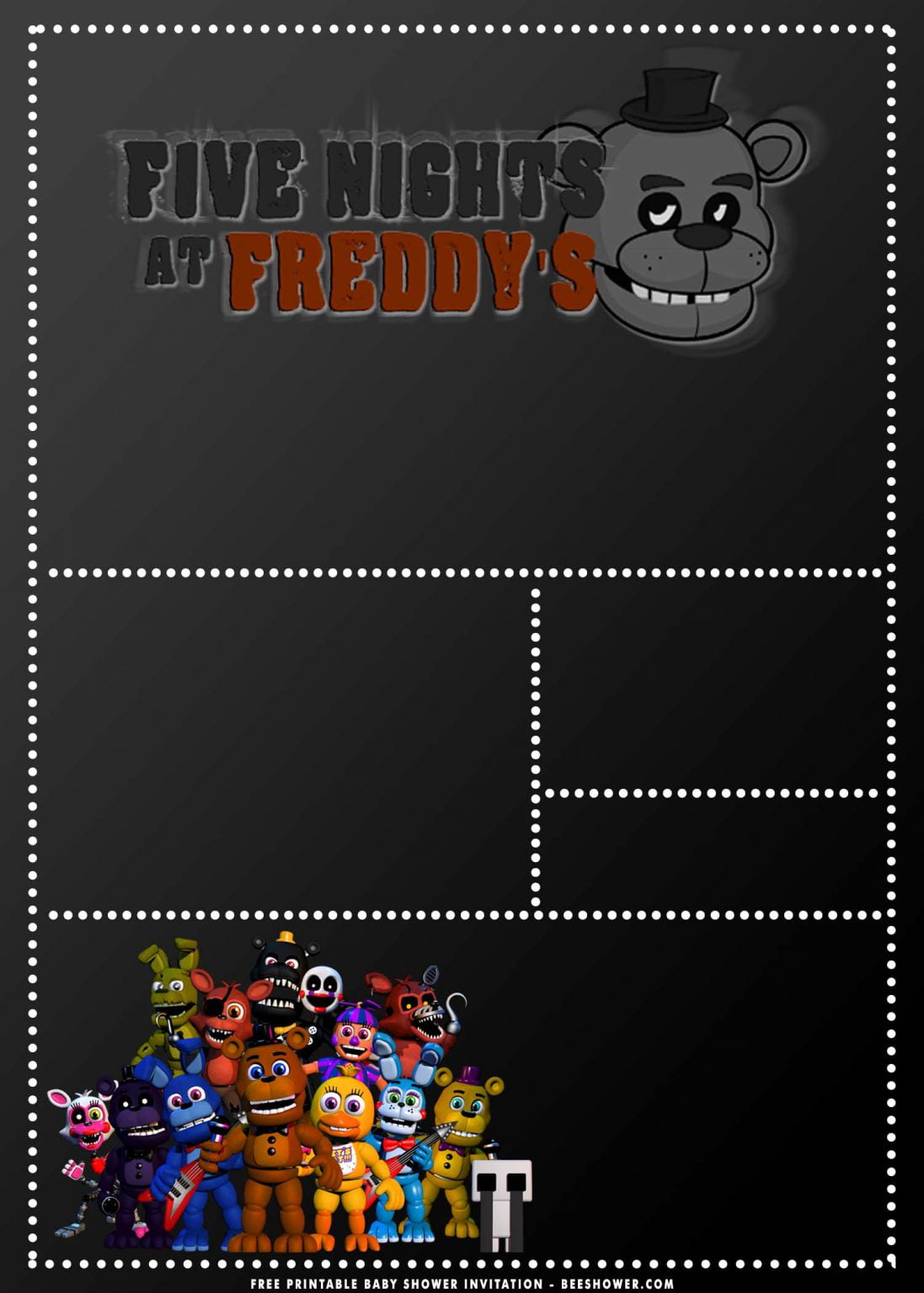 FREE Printable Five Nights At Freddy s Birthday Invitation Templates FREE Printable Baby FREE Printable Five Nights At Freddy s Birthday Invitation Templates FREE Printable Baby