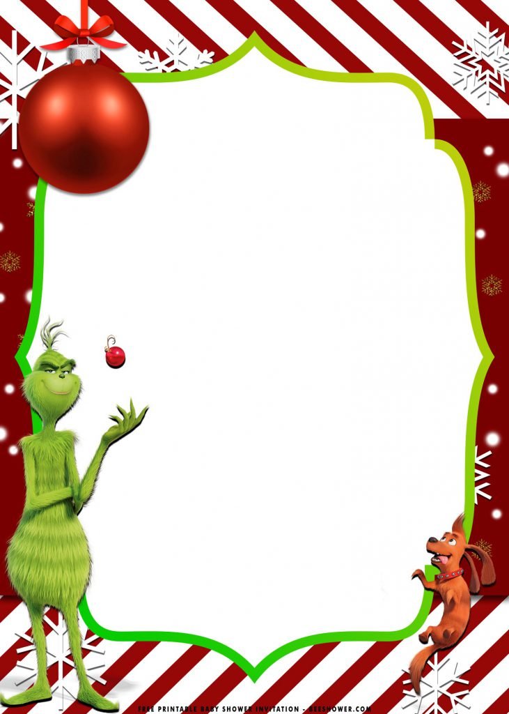 Free Printable Grinch Invitation Template