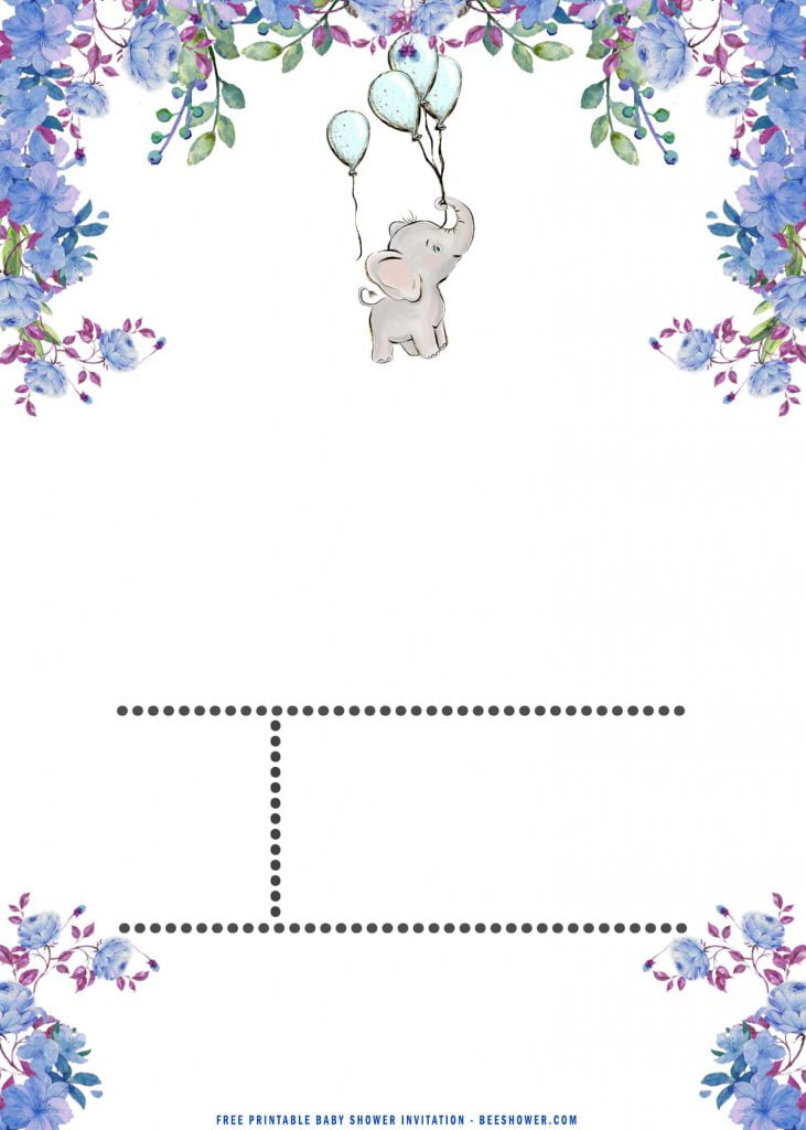 Free Printable Cute Baby Elephant Baby Shower Invitation Templates Free Printable Baby Shower Invitations Templates