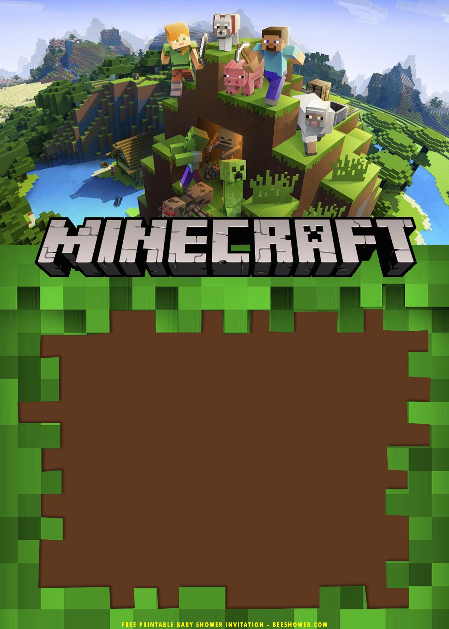 minecraft-invitation-template