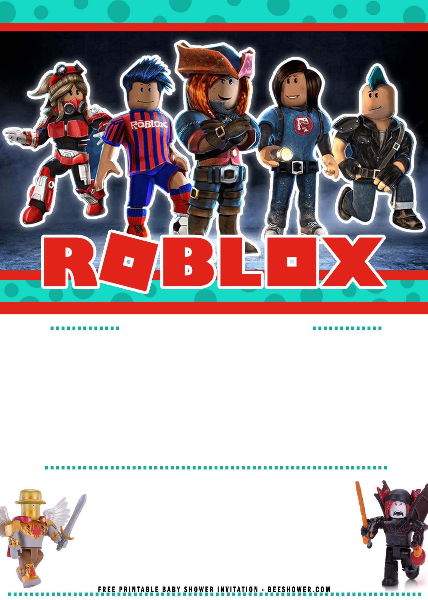 R O B L O X I N V I T A T I O N T E M P L A T E Zonealarm Results - roblox birthday invitations free printable