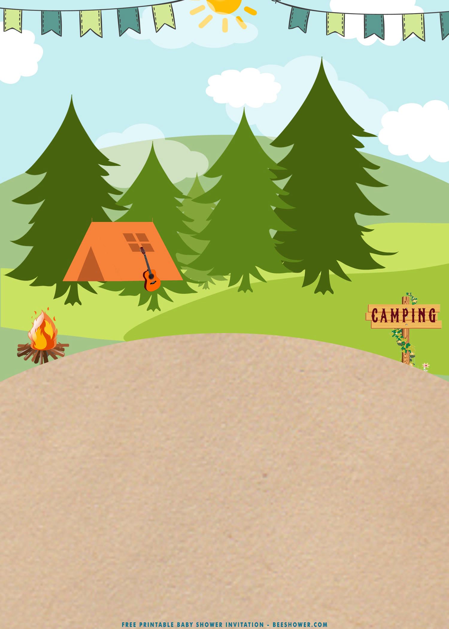 Printable Camping Invitations Templates Free