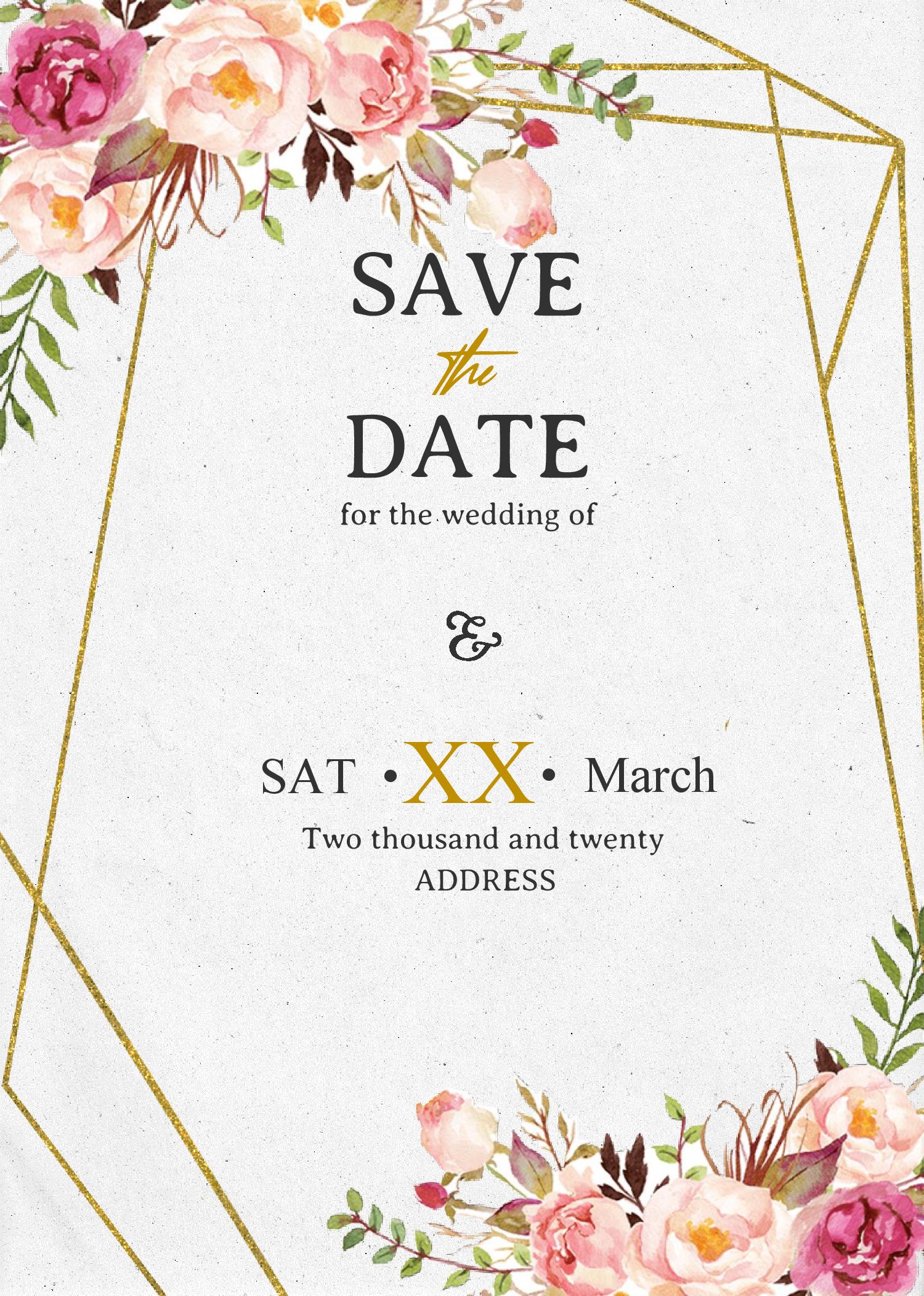 Save The Date E FREE Printable Baby Shower Invitations Templates
