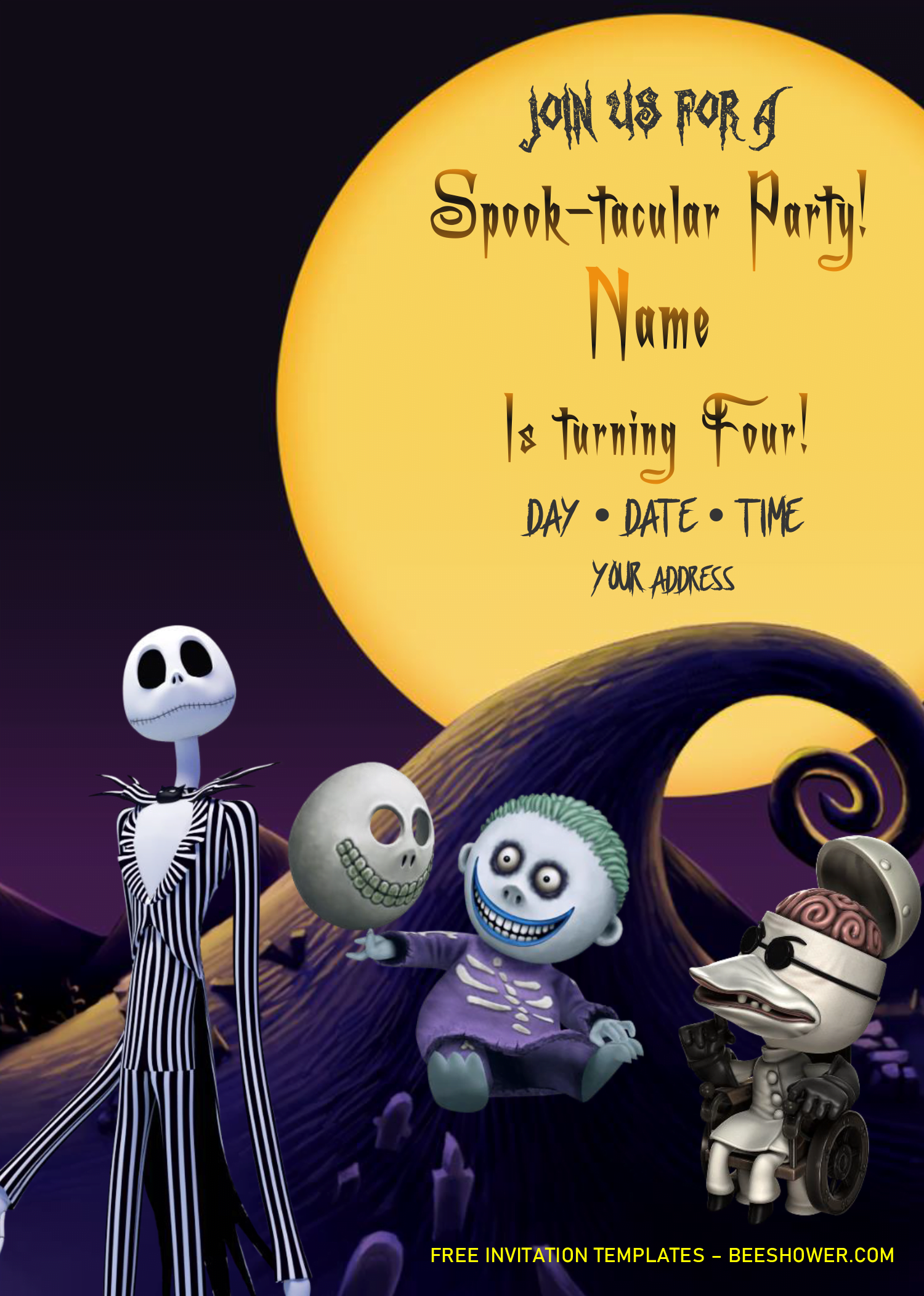 Nightmare Before Christmas Baby Shower Free Printables