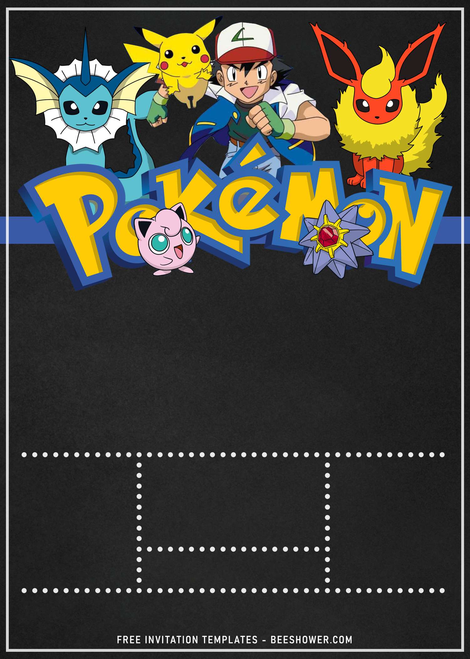 11 Pokemon Baby Shower Invitation Templates Free Printable Baby Shower Invitations Templates