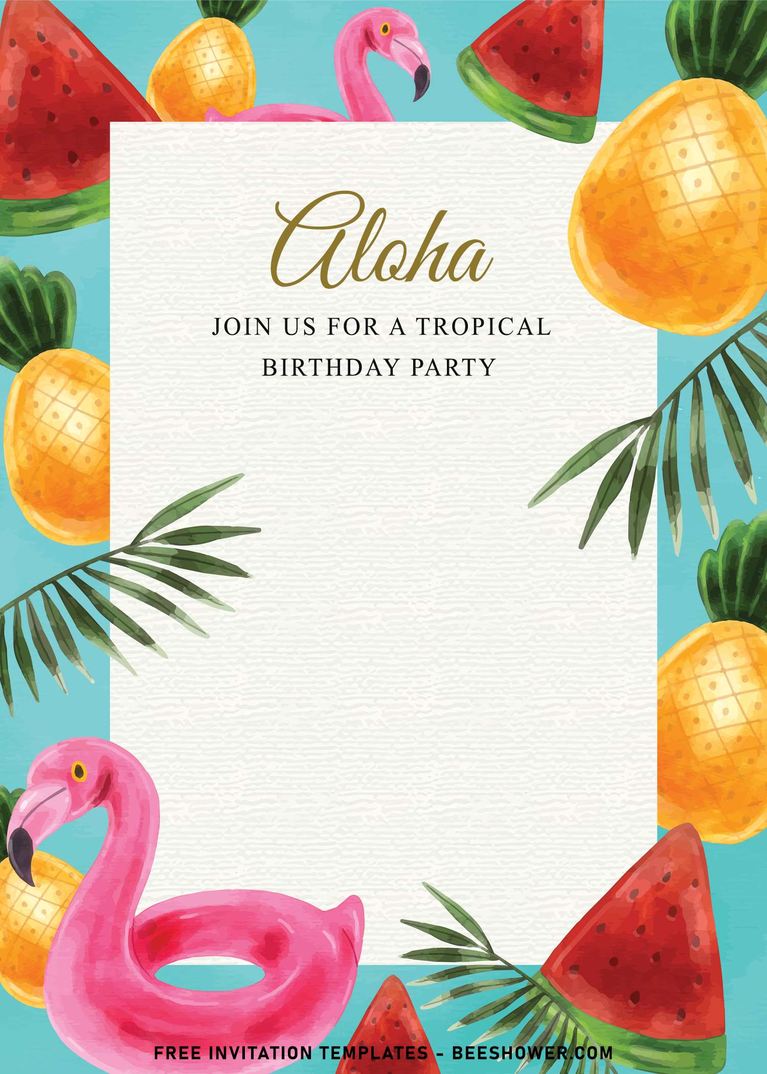 7+ Adorable Tropical Jungle Birthday Invitation Templates FREE