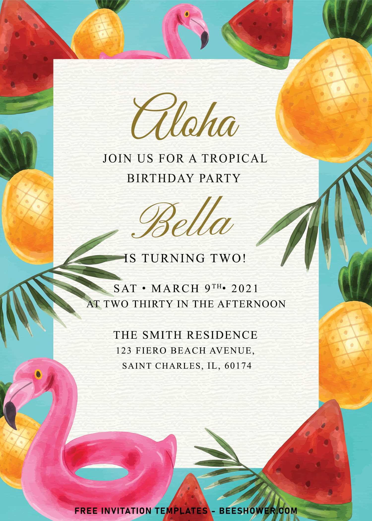 Free Summer Party Invitation Templates