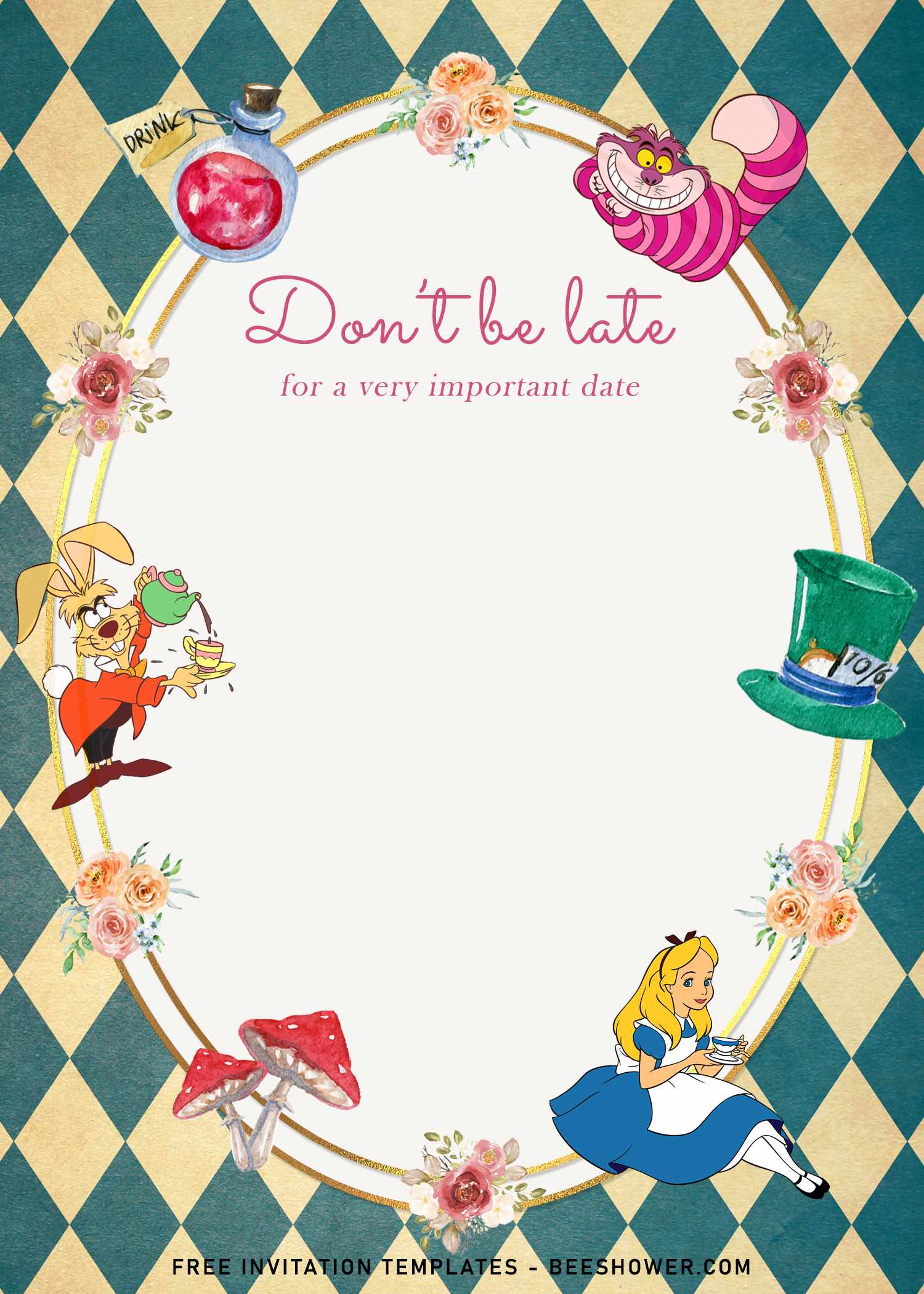 alice-in-wonderland-invitations-templates